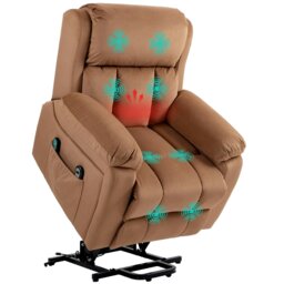 Rackhams Lift Chair Riser and Recliner Chair with Vibration Massage Heat - thumbnail 3