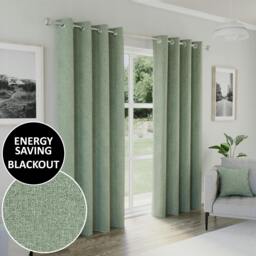 "Rackhams Dallas 100% Blackout Pencil Pleat Thermal Energy Saving Curtains - Ideal for Living Rooms & Bedrooms - Grey - 46"" (117cm) Width x 90"" (229cm) Drop" - thumbnail 3