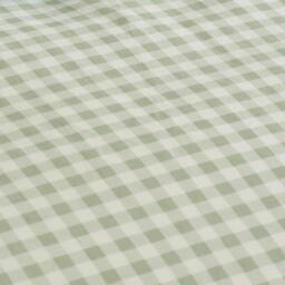 Rackhams Bamford Gingham Check Fitted Sheet Green - Double - Green - thumbnail 2