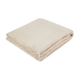 Rackhams Extra Soft Warm Large Luxury Thermal Fleece Throw Blanket - 180 x 200 cm - One Size - Natural