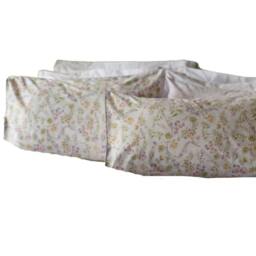 Rackhams Kira Oxford Pillowcase (Pack of 2) - White/Lilac - 75cm x 50cm - White/Lilac - 80% Cotton/20% Polyester - thumbnail 2