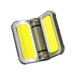 Rackhams Outdoor Solar Emergency Light with Strong Magnetic Attachment - Military Green
