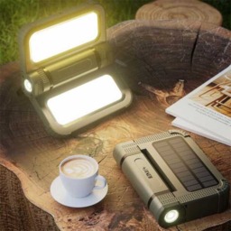 Rackhams Outdoor Solar Emergency Light with Strong Magnetic Attachment - Military Green - thumbnail 3