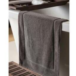 Rackhams Hotel Madison Bath Mat - Slate - One Size - Slate - 100% Ringspun Cotton - thumbnail 2