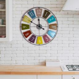 Rackhams WC2150 - Candy Colourful Skeleton Wall Clock - 68 cm / 27 in - thumbnail 1