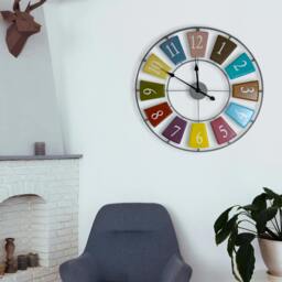 Rackhams WC2150 - Candy Colourful Skeleton Wall Clock - 68 cm / 27 in - thumbnail 4