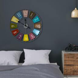 Rackhams WC2150 - Candy Colourful Skeleton Wall Clock - 68 cm / 27 in - thumbnail 3