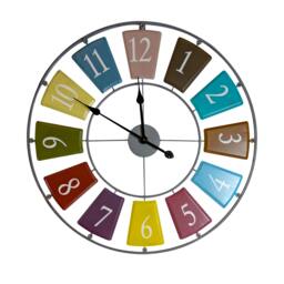 Rackhams WC2150 - Candy Colourful Skeleton Wall Clock - 68 cm / 27 in - thumbnail 5