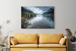 Rackhams Skjolden Jetty - Framed Print 16 x 12 inch - thumbnail 3