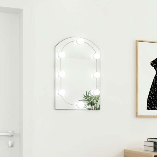 Rackhams Mirror with LED Lights 60x40 cm Glass Arch