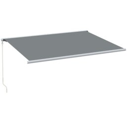 Rackhams 4x3m Full Cassette Electric Retractable Awning for Patio Door Window - thumbnail 2