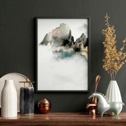 Rackhams Japanese room decor - set of 3 wall art prints - 20 x 30 in / 50 x 76 cm - Polyester Canvas 260 gsm - Canvas wrapped - thumbnail 3