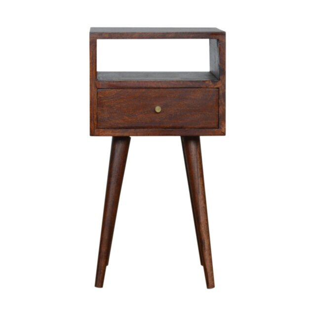 Rackhams Solid Wood Mini Cherry Bedside Table - image 1