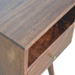 Rackhams Solid Wood Mini Cherry Bedside Table - thumbnail 6