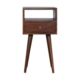 Rackhams Solid Wood Mini Cherry Bedside Table - thumbnail 1