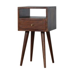 Rackhams Solid Wood Mini Cherry Bedside Table - thumbnail 3