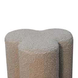 Rackhams Mud Boucle Clover Footstool - thumbnail 5