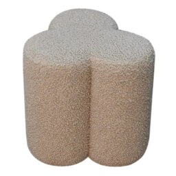 Rackhams Mud Boucle Clover Footstool - thumbnail 4