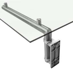 Rackhams Glass Door Canopy & Brackets - 180cm W x 80cm D - thumbnail 6