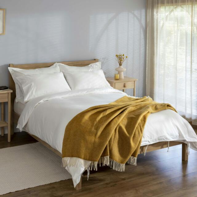 Rackhams White 500 Thread Count Egyptian Cotton Duvet Cover - Double