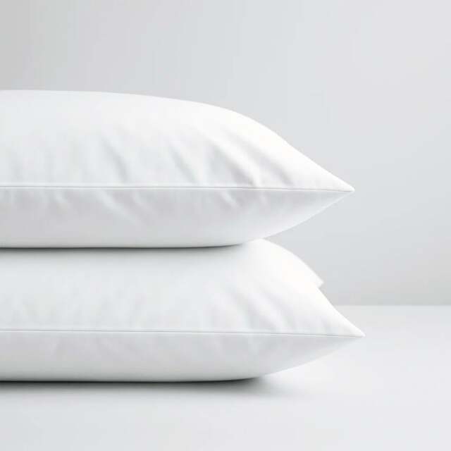 Rackhams Cool & Crisp Pillowcase Pair in White (Organic Cotton) - Super King - 'Oxford' Sham - image 1