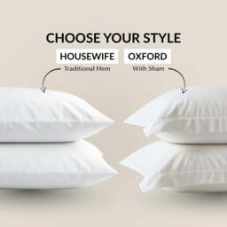 Rackhams Cool & Crisp Pillowcase Pair in White (Organic Cotton) - Super King - 'Oxford' Sham - thumbnail 5