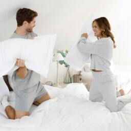 Rackhams Cool & Crisp Pillowcase Pair in White (Organic Cotton) - Super King - 'Oxford' Sham - thumbnail 6