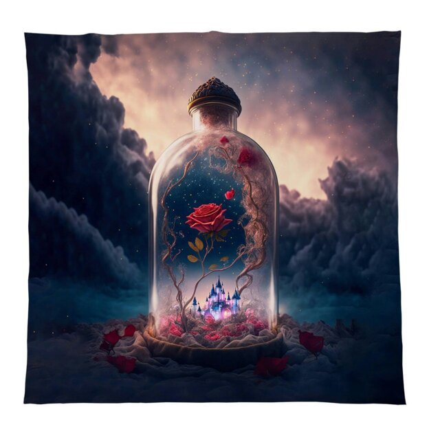 Rackhams Beasts Heart Luxury Fleece Throw - Large Size 150cm x 150cm - image 1