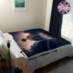 Rackhams Beasts Heart Luxury Fleece Throw - Large Size 150cm x 150cm - thumbnail 3