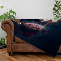 Rackhams Beasts Heart Luxury Fleece Throw - Large Size 150cm x 150cm - thumbnail 4