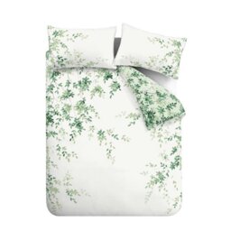 Rackhams Scenic Leaves Reversible 200 Thread Count Cotton Duvet Cover Set - Double - thumbnail 6