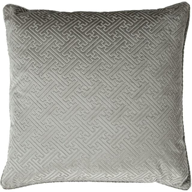 Rackhams Florence Cushion Cover - Silver - One Size - Silver - 100% Polyester - image 1