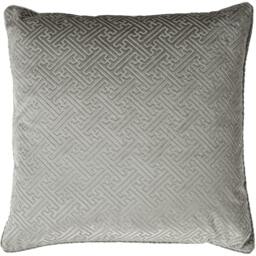 Rackhams Florence Cushion Cover - Silver - One Size - Silver - 100% Polyester - thumbnail 1