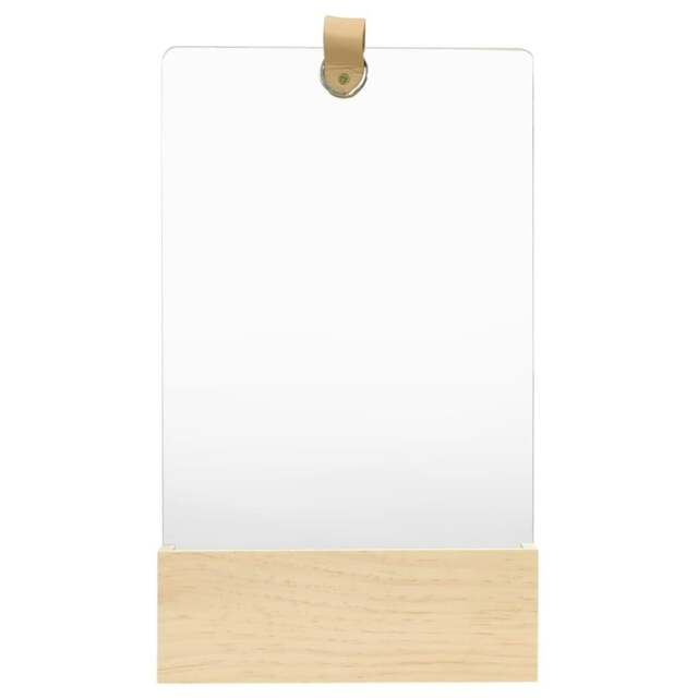 Rackhams Wall Mirror Solid Pinewood 23x39.5 cm