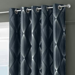 Rackhams Onyx Thermal Blackout Ready Made Eyelet Curtains - 117cm x 137cm - Blush - thumbnail 2