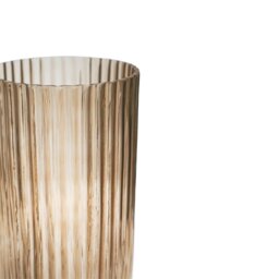Rackhams Daphne Ribbed Vase - Apricot - Large - thumbnail 6