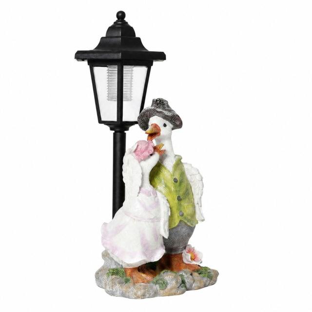 Rackhams Garden Ornaments Outdoor Solar Duck Sculpture with LED Light for Patio - image 1