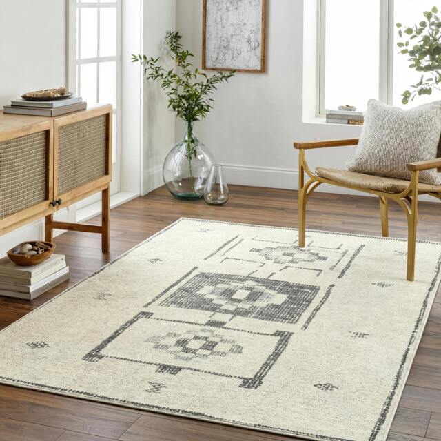 Rackhams Becki Owens Solana-Global Black Ivory Rug - 160 x 213 cm - image 1