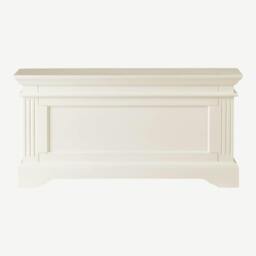 Rackhams Gainsborough Blanket Box Bedroom Wooden Storage Otoman - Vintage Cream, Cream - thumbnail 3
