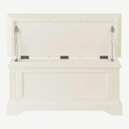 Rackhams Gainsborough Blanket Box Bedroom Wooden Storage Otoman - Vintage Cream, Cream - thumbnail 4