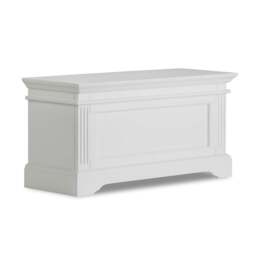Rackhams Gainsborough Blanket Box Bedroom Wooden Storage Otoman - Vintage Cream, Cream - thumbnail 5