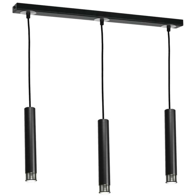 Rackhams Dani Pendant Lamp Hand Made Black And Chrome - image 1
