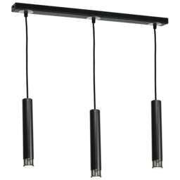 Rackhams Dani Pendant Lamp Hand Made Black And Chrome - thumbnail 1