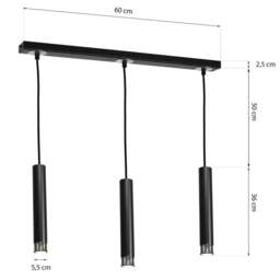 Rackhams Dani Pendant Lamp Hand Made Black And Chrome - thumbnail 5