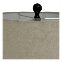 Rackhams Sepia Shadows Squat Linen Table Lamp - Brown - One Size - Brown - 100% Mixed - thumbnail 3