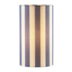 Rackhams Amparo Blue and Oatmeal Striped Linen Table Lamp with Fabric Base - thumbnail 2
