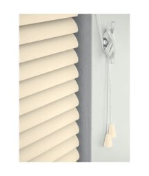 Rackhams Cream PVC Venetian Blind 152cm Drop (25mm Slats) - 80cm - thumbnail 3