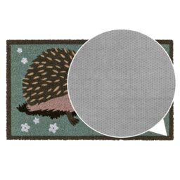 Rackhams Eco-Friendly Latex Backed Coir Entrance Doormat, 45x75cm - Hedgehog - thumbnail 6
