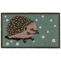 Rackhams Eco-Friendly Latex Backed Coir Entrance Doormat, 45x75cm - Hedgehog - thumbnail 2