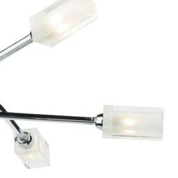 Rackhams Icarus 6 Light Semi Flush Ceiling Light Polished Chrome - thumbnail 3